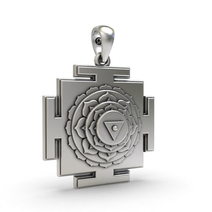 925 Silver Matangi Yantra Pendant – Sacred Jewelry for Wisdom, Creativity & Powerful Communication