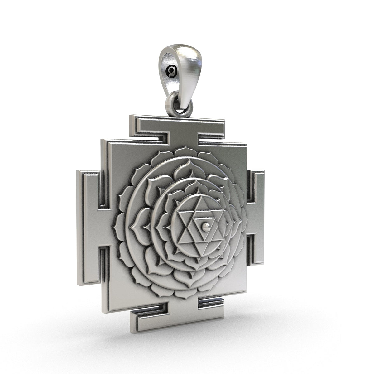 925 Silver Baglamukhi Yantra Pendant – Sacred Jewelry for Protection, Victory & Negative Energy Removal
