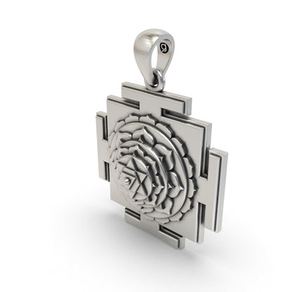 925 Silver Baglamukhi Yantra Pendant – Sacred Jewelry for Protection, Victory & Negative Energy Removal