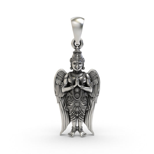 925 Silver Garuda Pendant – Sacred Symbol of Protection, Courage & Divine Strength