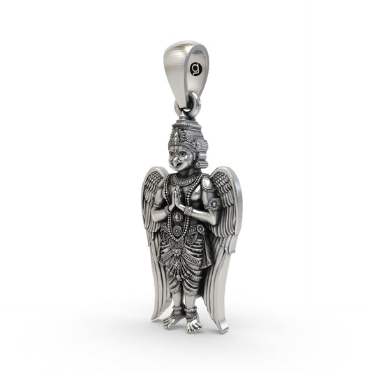 925 Silver Garuda Pendant – Sacred Symbol of Protection, Courage & Divine Strength