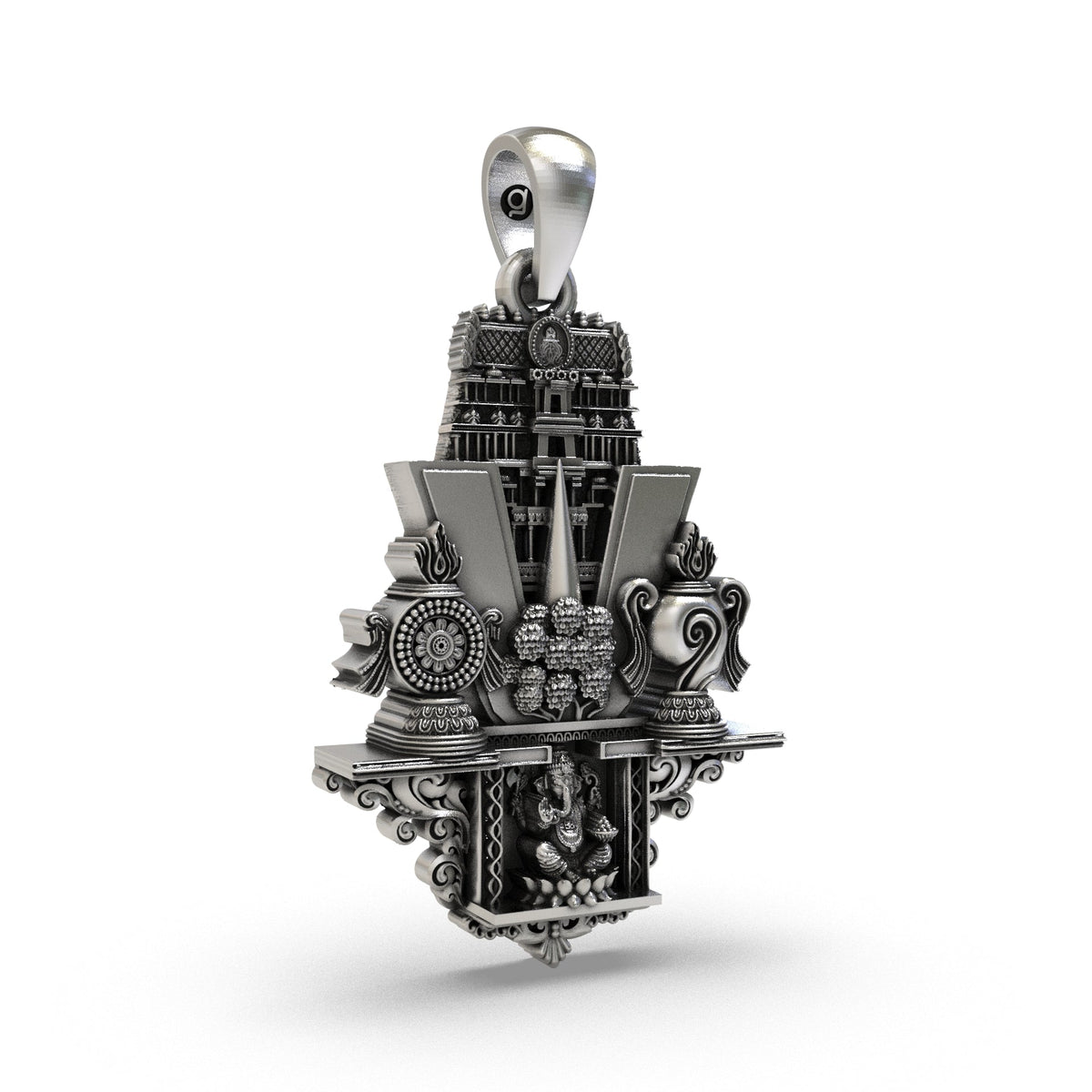 925 silver Balaji mandir pendant craftsmanship