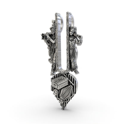 925 Silver Radha Krishna Musical Tilak Pendant – Vaishnav Bhakti Jewelry