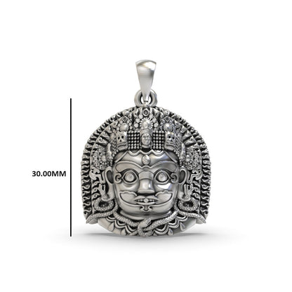 Kaal Bhairav 925 Silver Pendant
