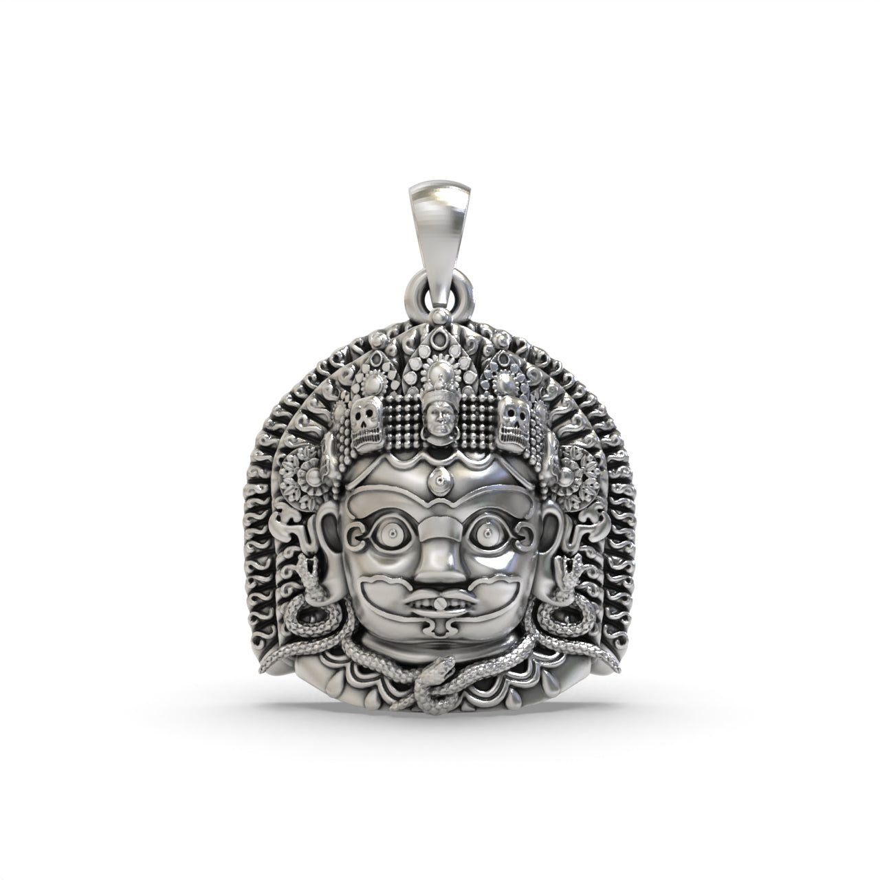 Kaal Bhairav 925 Silver Pendant