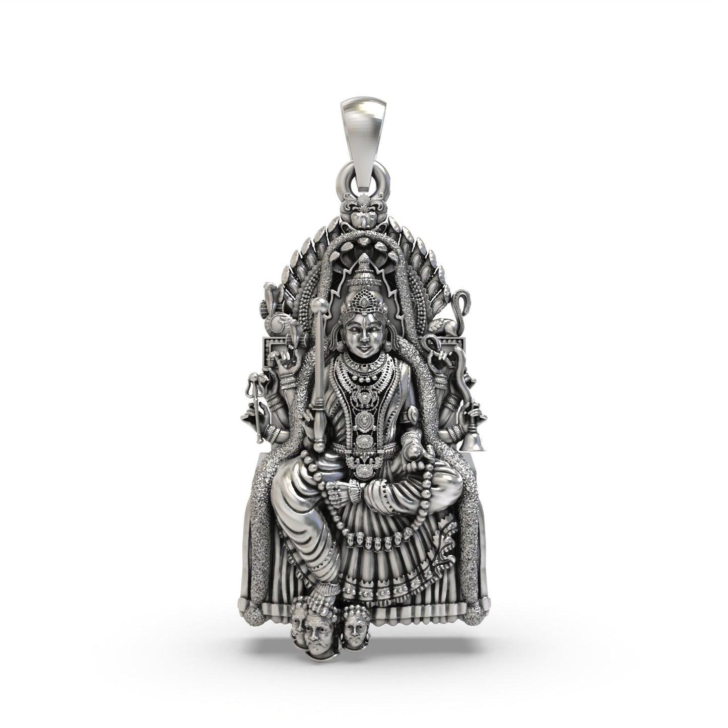 Samayapuram Mariamman 925 Silver Pendant