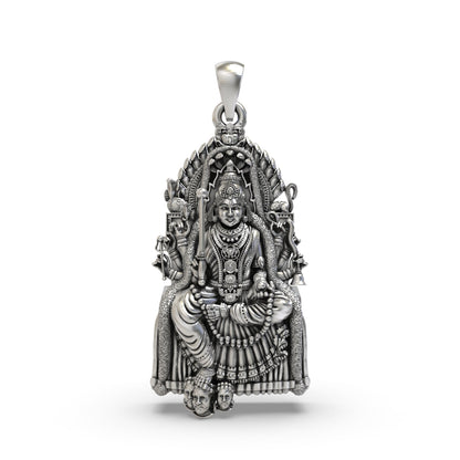 Samayapuram Mariamman 925 Silver Pendant