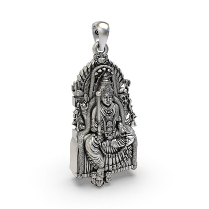 Samayapuram Mariamman 925 Silver Pendant