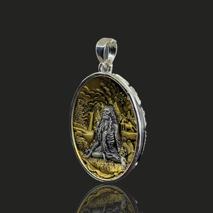 925 Silver VaghNath Bapu Pendant | Maharishi Dadhichi Nath Yogi Spiritual Jewellery – Shukan Jewellers