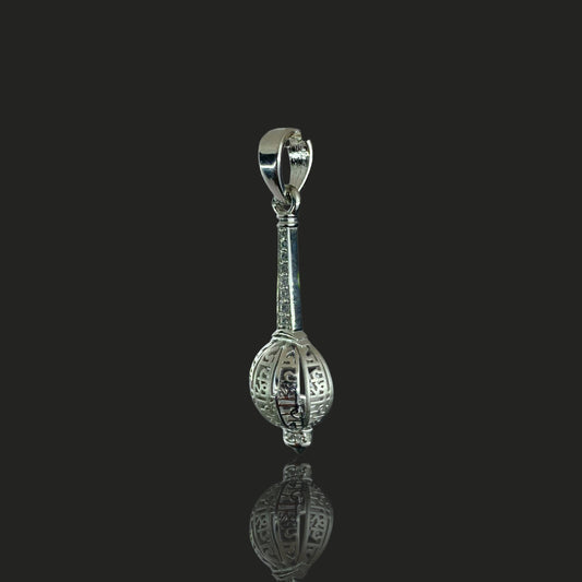 925 Silver Hanuman Gada Pendant | Bajrangbali Mace Locket & Spiritual Protection – Shukan Jewellers