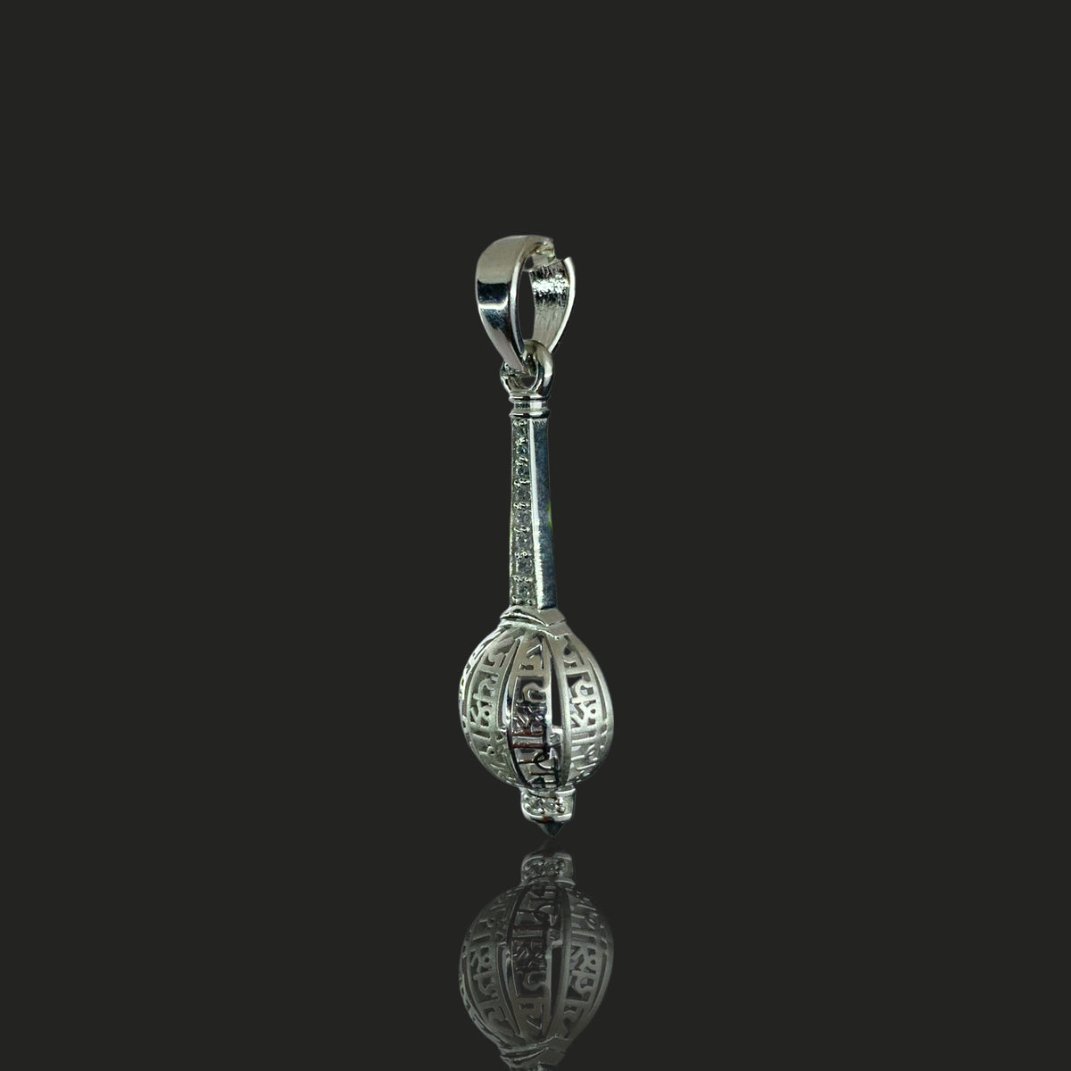 925 Silver Hanuman Gada Pendant | Bajrangbali Mace Locket & Spiritual Protection – Shukan Jewellers