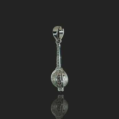 925 Silver Hanuman Gada Pendant | Bajrangbali Mace Locket & Spiritual Protection – Shukan Jewellers