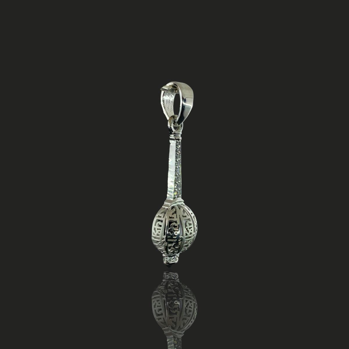 925 Silver Hanuman Gada Pendant | Bajrangbali Mace Locket & Spiritual Protection – Shukan Jewellers