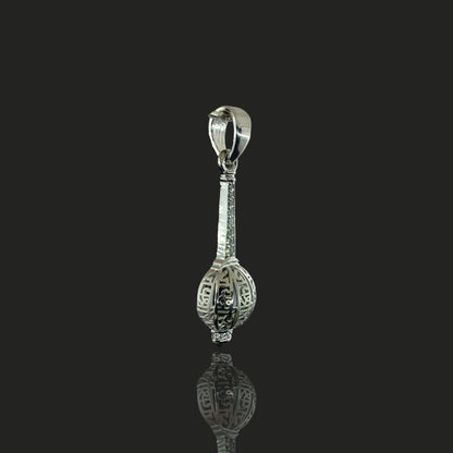 925 Silver Hanuman Gada Pendant | Bajrangbali Mace Locket & Spiritual Protection – Shukan Jewellers
