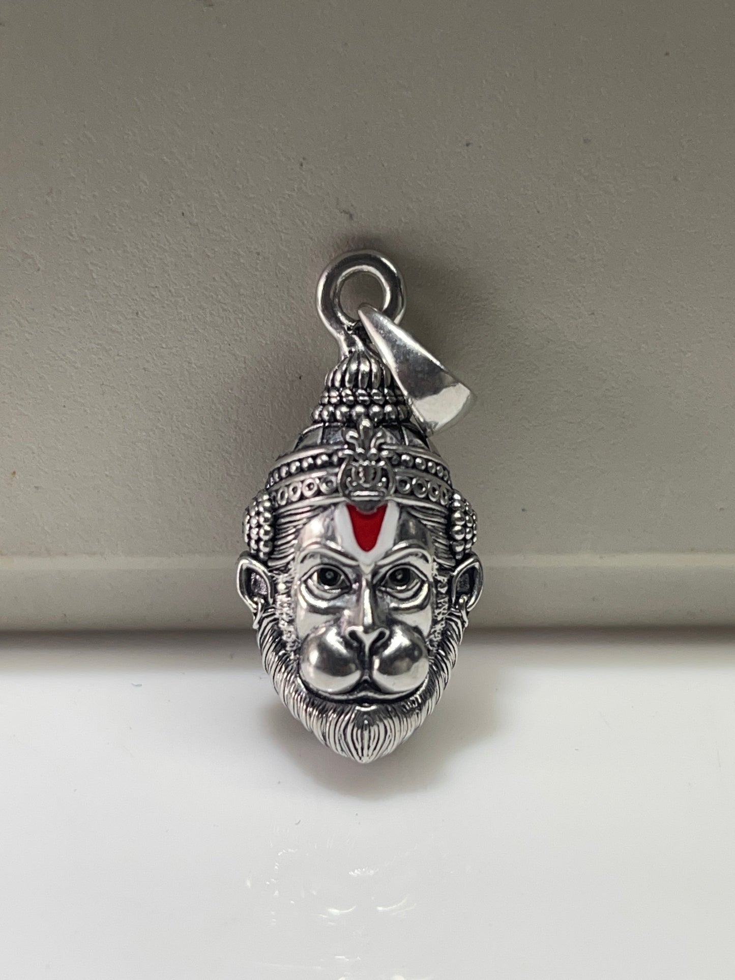 925 Oxidized Silver Hanumanji Face Pendant – Lord Hanuman Necklace | Handmade Devotional Jewelry for Strength & Protection