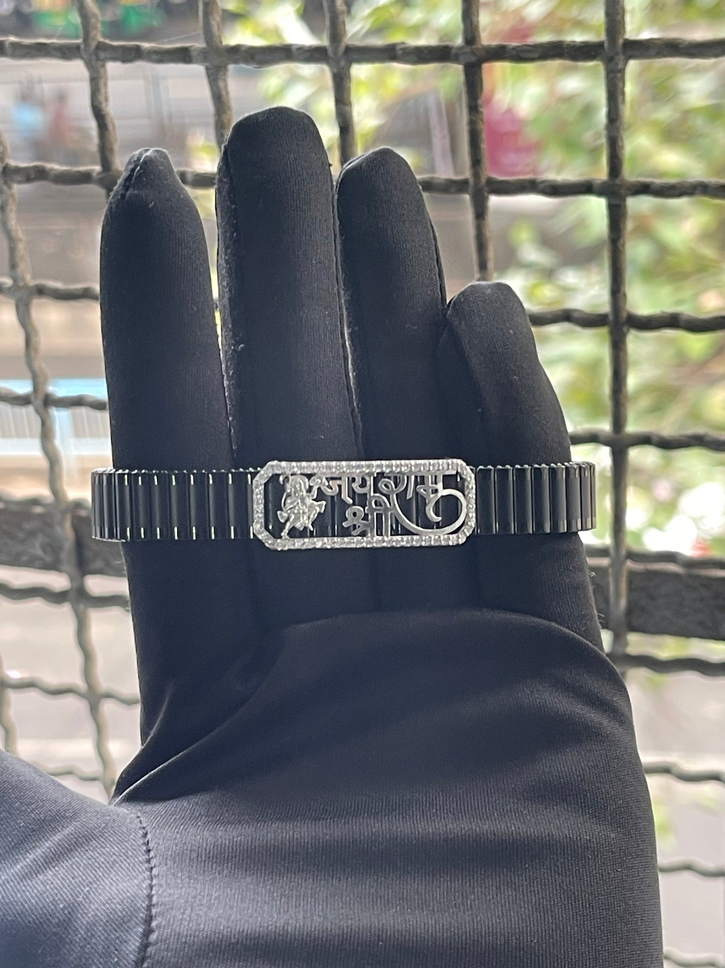 925 Silver Hanuman Ji Bracelet | Jai Shree Ram Kada for Men