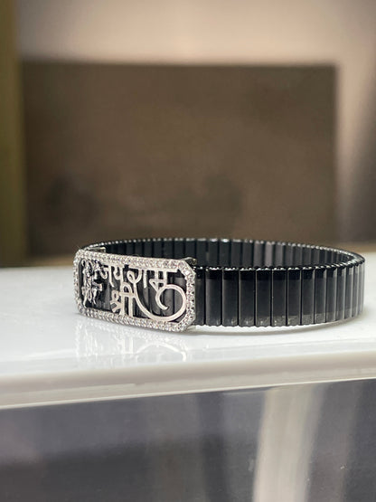925 Silver Hanuman Ji Bracelet | Jai Shree Ram Kada for Men