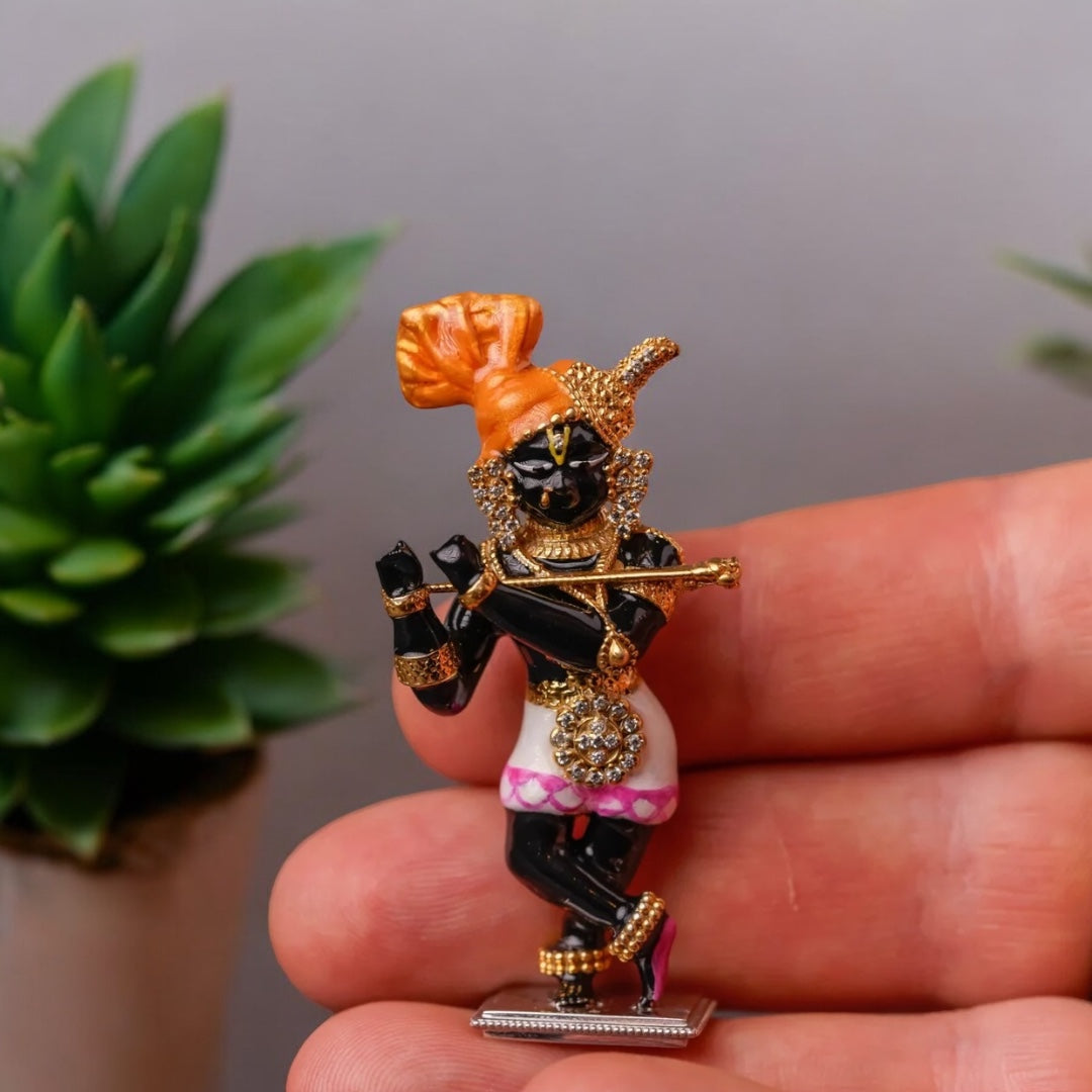 925 Silver Radha Raman Idol – Krishna Devotional Silver Idol