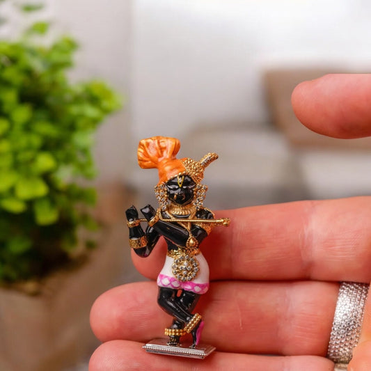 925 Silver Radha Raman Idol – Krishna Devotional Silver Idol