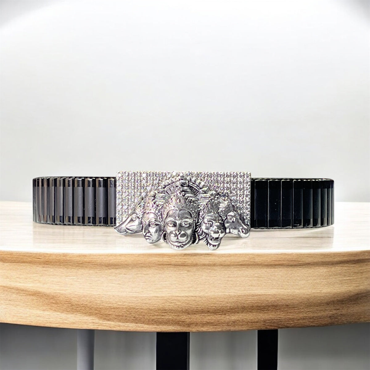 925 Silver Panchmukhi Hanuman Bracelet – Handmade Hanuman Devotional Jewelry | Symbol of Strength & Protection