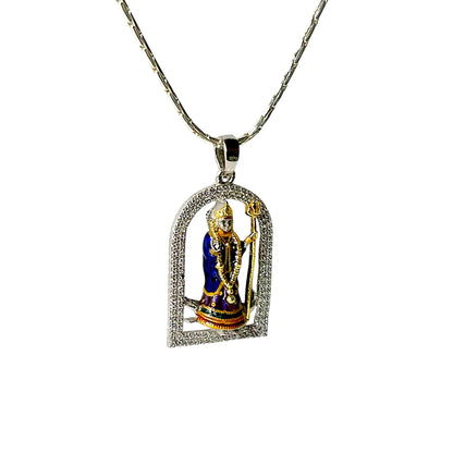 Khodiyar Maa pendant with Mina work