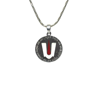925 silver Venkateswara Tilak pendant front view
