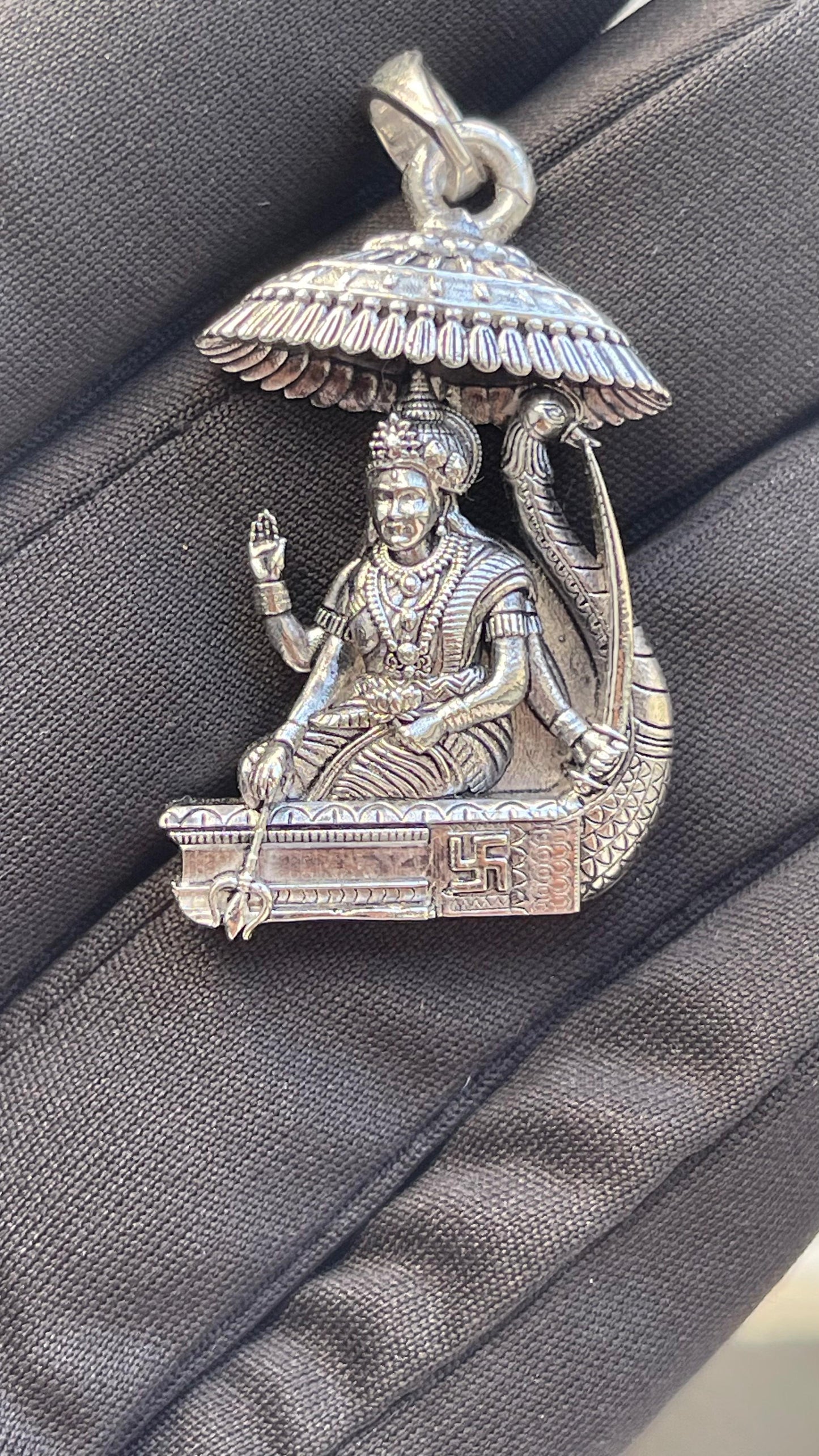 Vahanvati Sikotar Mata 925 Sterling Silver Pendant | Shukan Jewellers