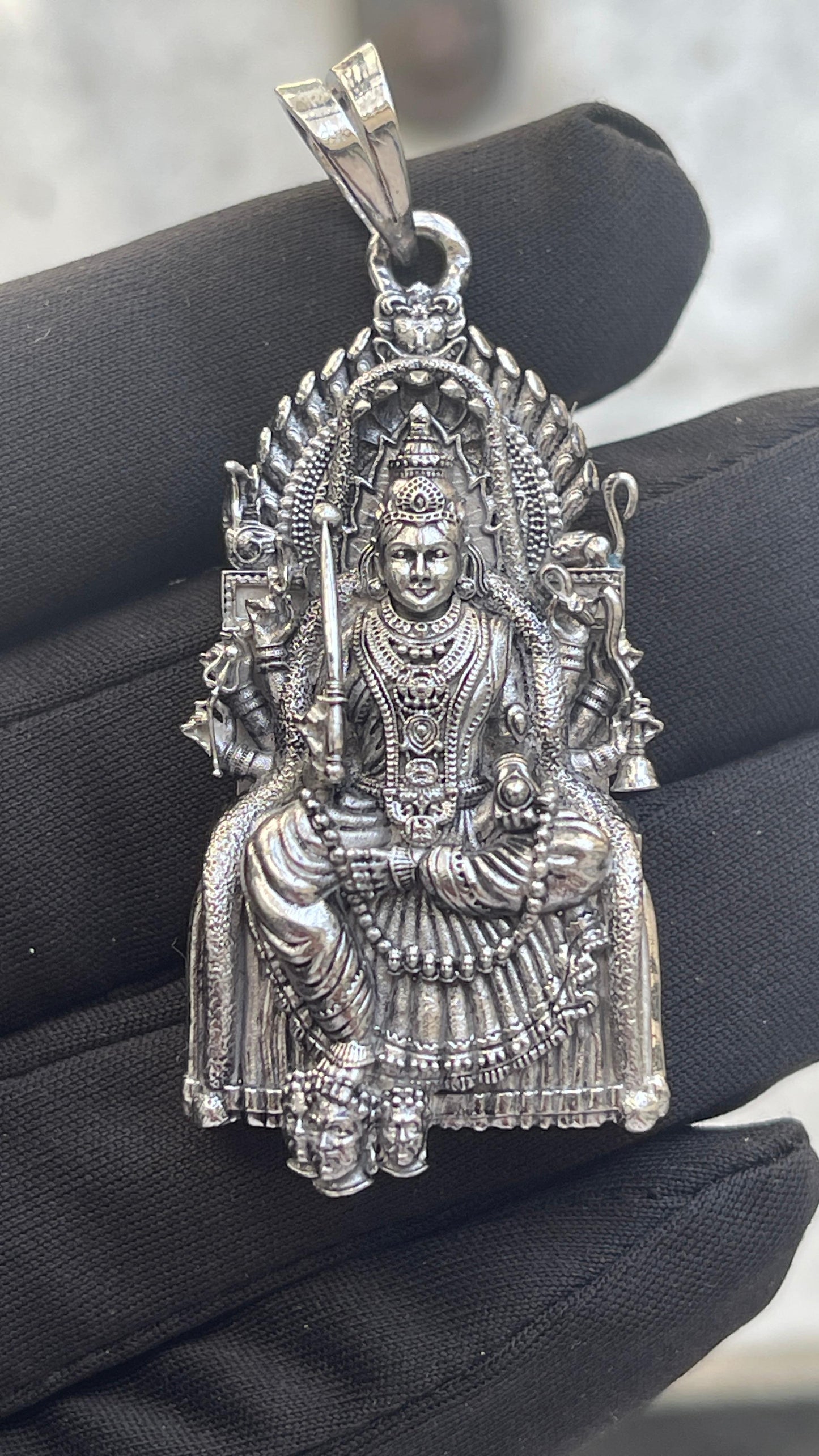 Samayapuram Mariamman 925 Silver Pendant