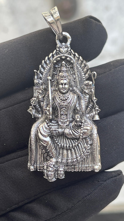 Samayapuram Mariamman 925 Silver Pendant