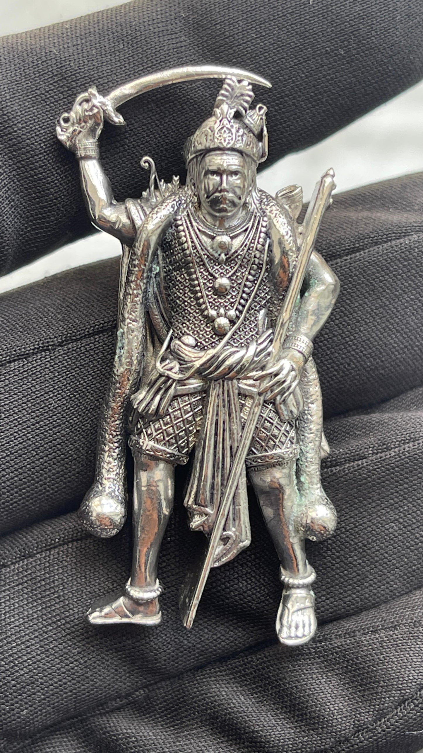 Madurai Veeran 925 Silver Pendant