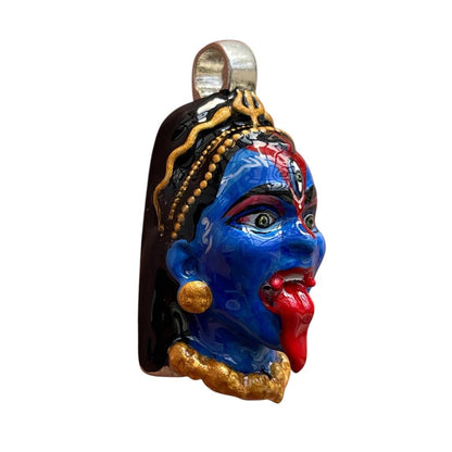 925 Silver Kali Face Pendant