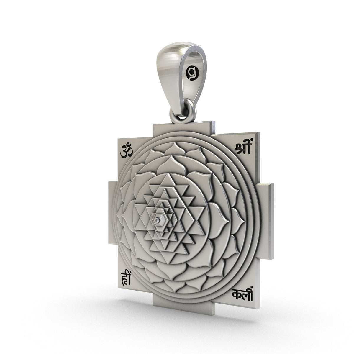 925 Silver Shri Yantra Pendant | Sacred Geometry for Wealth & Protection – Shukan Jewellers