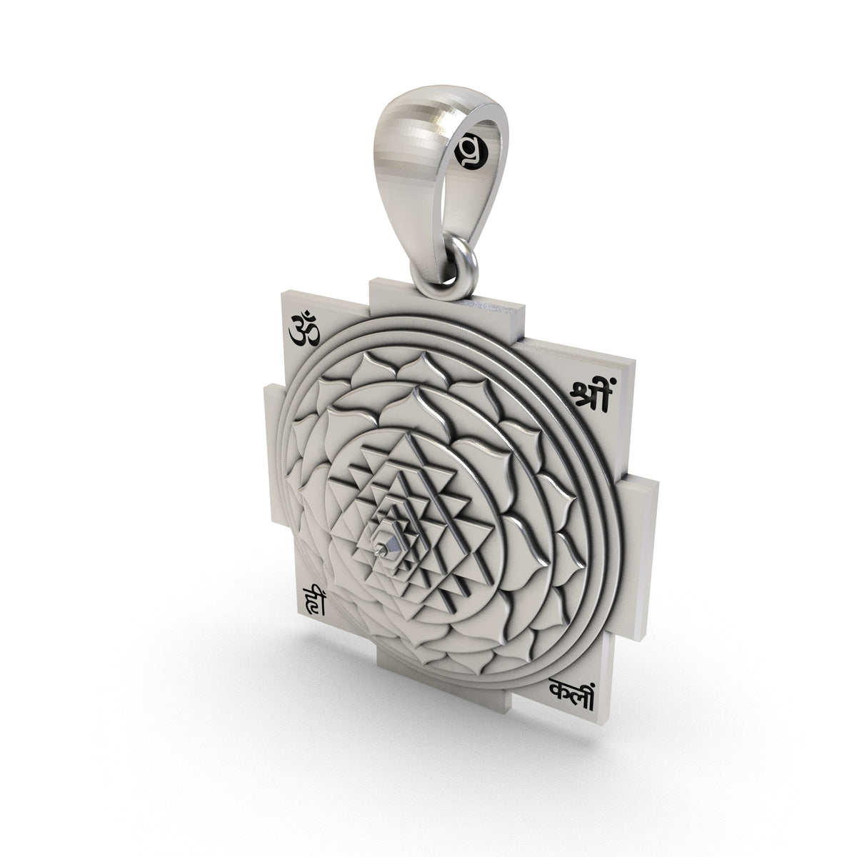 925 Silver Shri Yantra Pendant | Sacred Geometry for Wealth & Protection – Shukan Jewellers