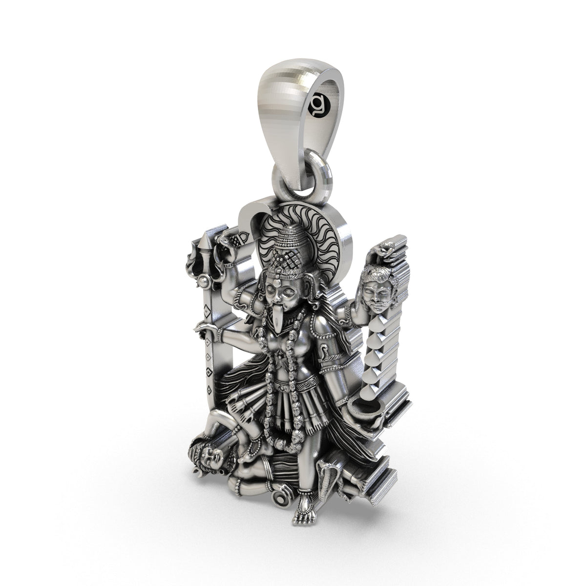 925 Silver Adya Mahakali Pendant | Kali Maa for Protection & Strength – Shukan Jewellers