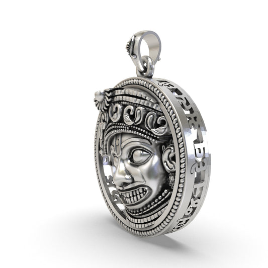 925 Silver Kashtbhanjandev Salangpur Hanumanji Pendant | Protection & Strength – Shukan Jewellers