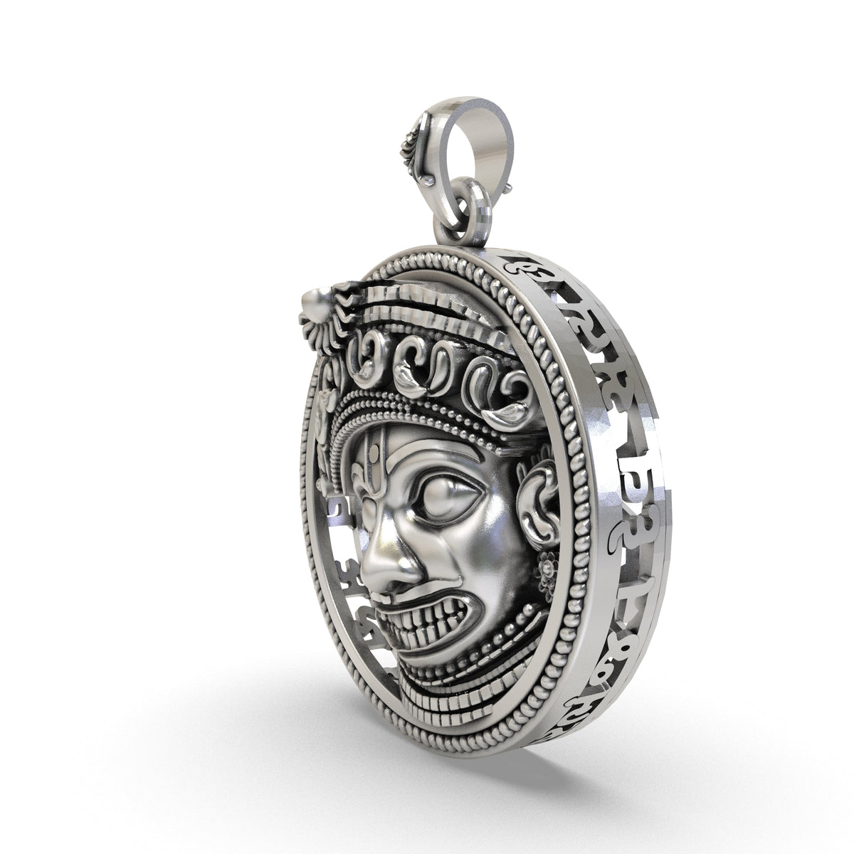 925 Silver Kashtbhanjandev Salangpur Hanumanji Pendant | Protection & Strength – Shukan Jewellers