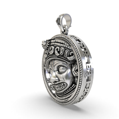 925 Silver Kashtbhanjandev Salangpur Hanumanji Pendant | Protection & Strength – Shukan Jewellers