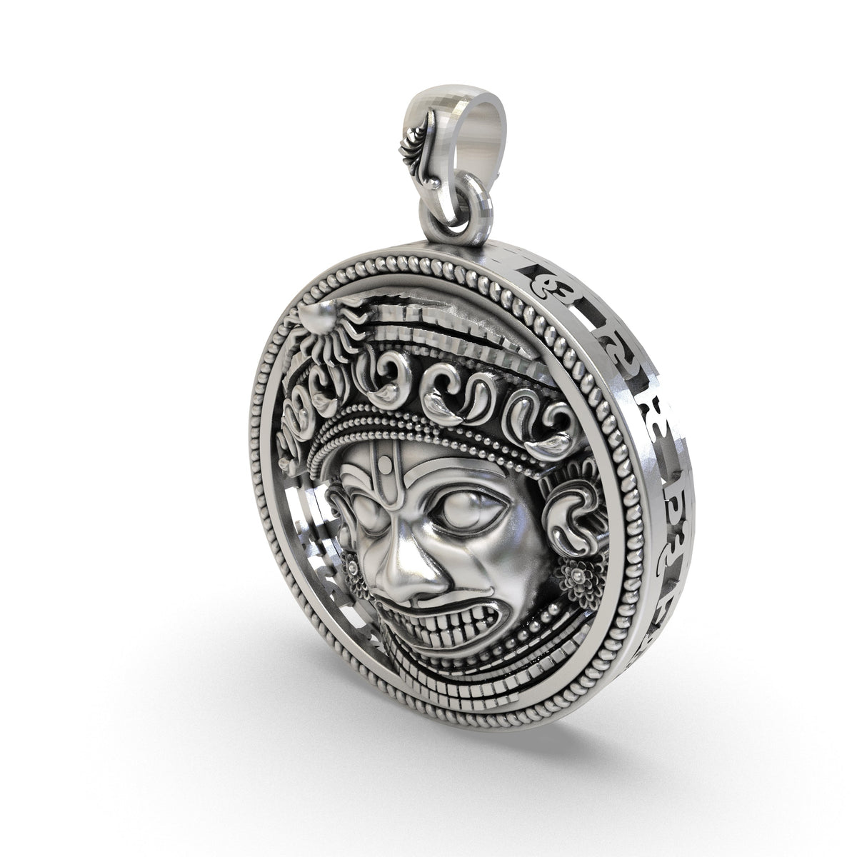 925 Silver Kashtbhanjandev Salangpur Hanumanji Pendant | Protection & Strength – Shukan Jewellers