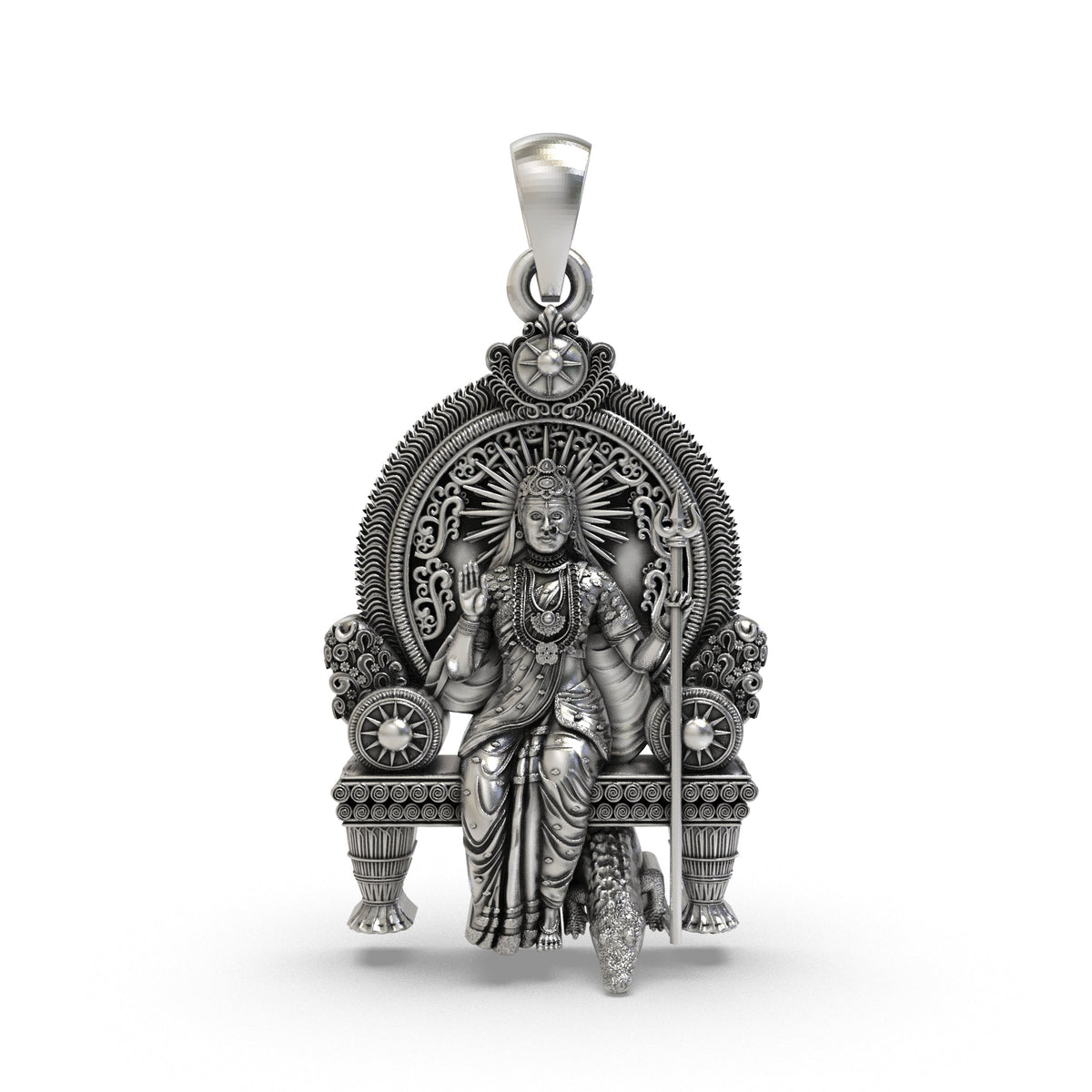925 Silver Khodiyar Maa Pendant925 Silver Khodiyar Maa Pendant | Khodiyar Mata Devotional Spiritual Jewellery – Shukan Jewellers