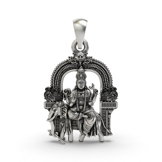 925 Silver Brihaspati Pendant | Guru Graha (Jupiter) Navagraha Locket – Shukan Jewellers