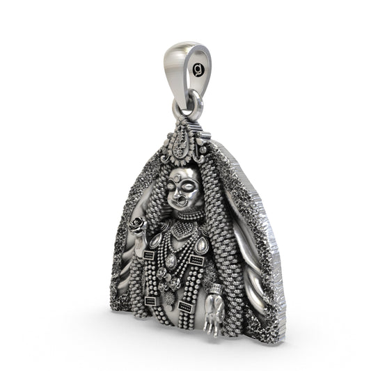 925 Silver Radharani Pendant | Radha Rani Devotional Sterling Silver Jewellery – Shukan Jewellers
