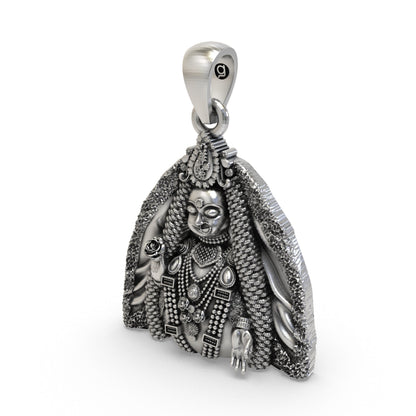 925 Silver Radharani Pendant | Radha Rani Devotional Sterling Silver Jewellery – Shukan Jewellers