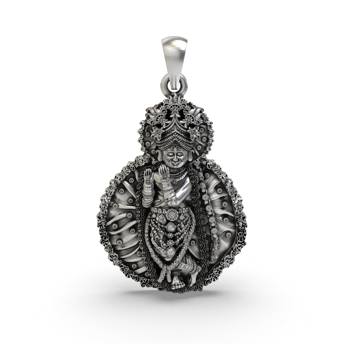 925 Silver Radha Vallabha Sampradaya Pendant