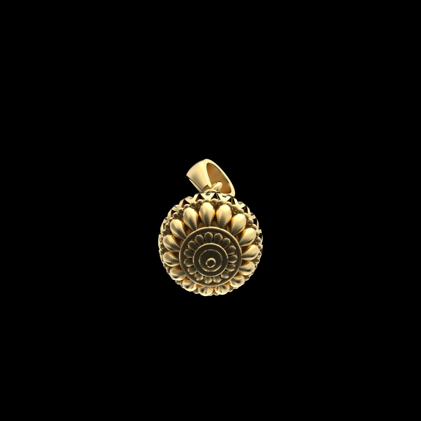 18K Gold Vermeil Gada Pendant – 925 Silver Temple Jewelry | Handmade Symbol of Strength, Courage & Devotion