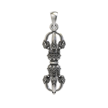 925 Silver Vajra Dorje Pendant | Buddhist Thunderbolt Symbol – Shukan Jewellers