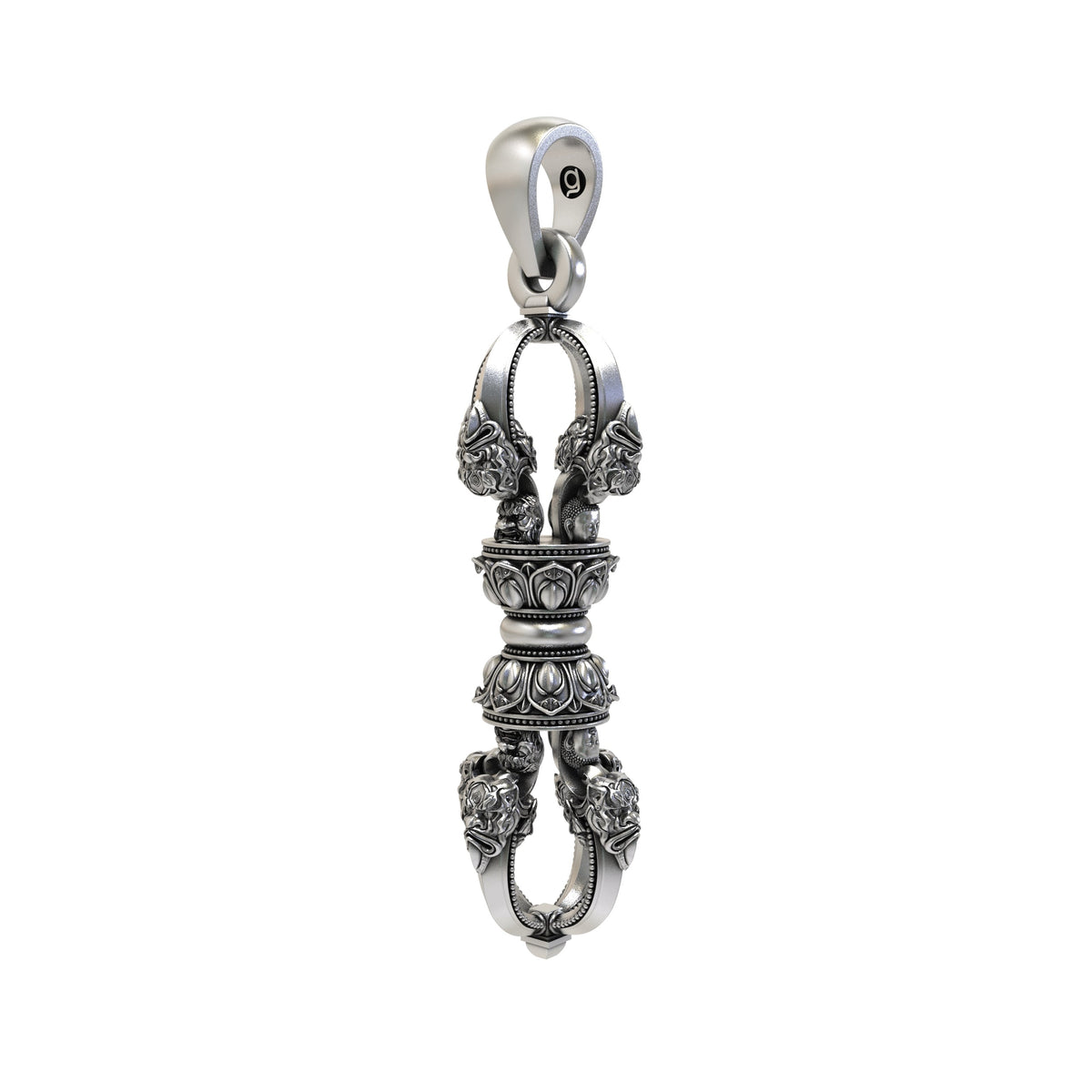 925 Silver Vajra Dorje Pendant | Buddhist Thunderbolt Symbol – Shukan Jewellers