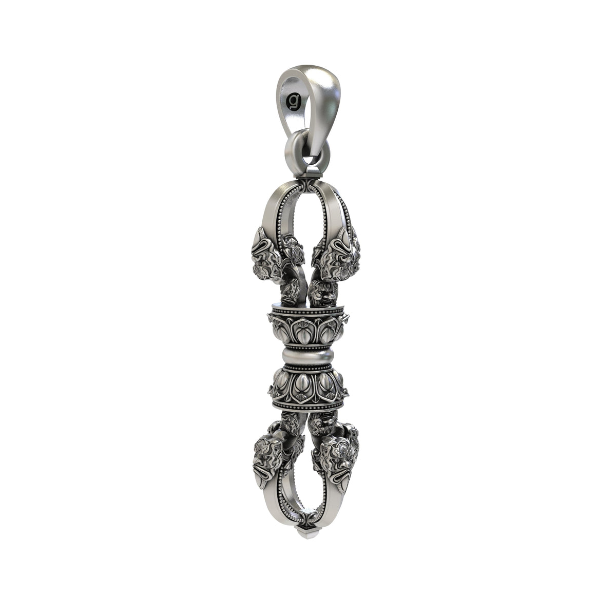 925 Silver Vajra Dorje Pendant | Buddhist Thunderbolt Symbol – Shukan Jewellers